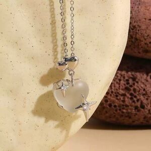 - - Stainless steel  love Necklace